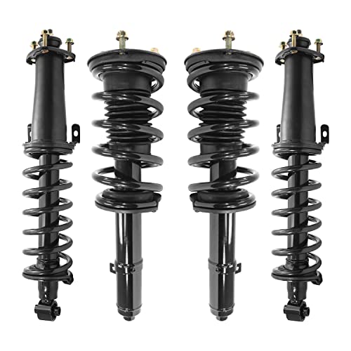 COMPLETESTRUTS - Front & Rear Complete Strut Assemblies with Coil Springs Replacement for 2006-2013 Lexus IS250 AWD Sedan - Set of 4