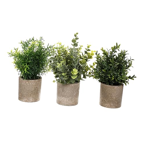 Holibanna Plantas Artificiales De Eucalipto Macetas Decorativas Decoración De Interiores con Plantas Verdes Falsas para Hogar y Oficina