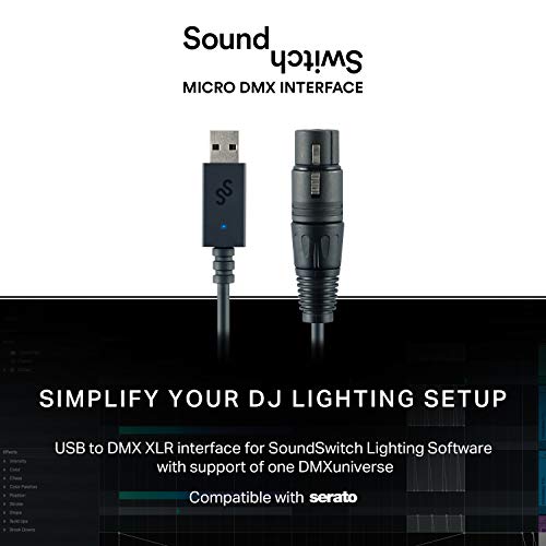 Image of DJ Controller & DMX Bundle - DJ Controller with 2 Decks, DMX Interface & Serato DJ Lite - Numark DJ2GO2 Touch & SoundSwitch Micro DMX Interface