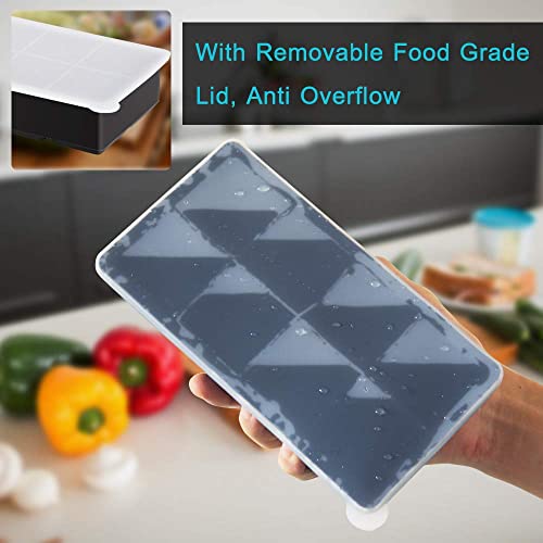 Alinana Ice Cube Tray With Lid, Bpa Free Food Grade Ice Cube Molds For Whiskey, Large Silicone Ice Cube Tray For Cocktails #TOP5