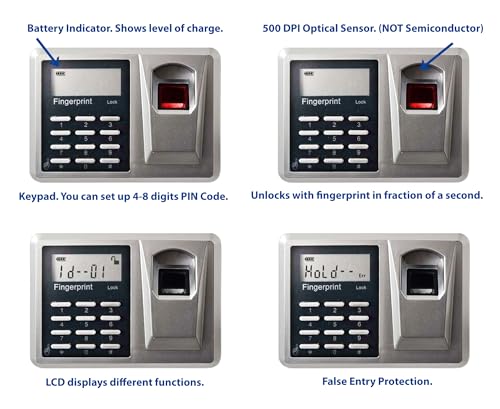 Viking Security Safe VS-52BLXW Heavy Duty Hidden in Wall Safe Biometric Fingerprint