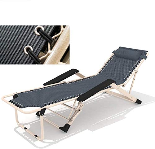 Chaises de camping légères et chaises longues pliantes noir - 3