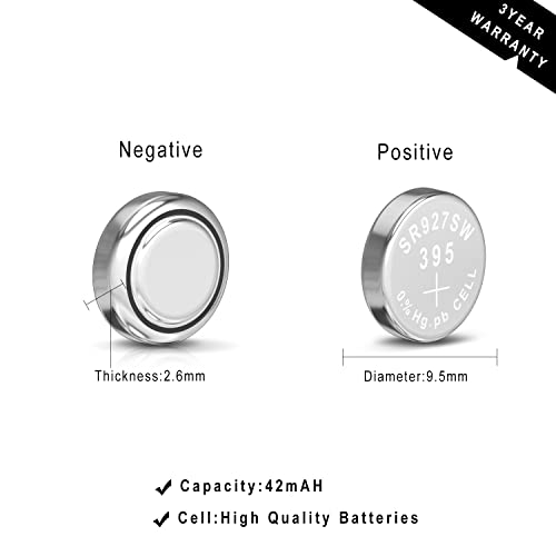 Beidongli Sr927Sw 1.5V Button Battery 395 Ag7 For Watch Battery Cell Pack Of 40【3-Year Warranty】 #TOP5