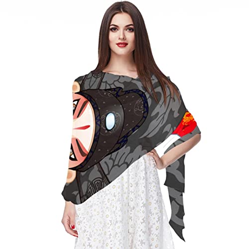 Foulard traditionnel chinois femme mousseline soie vert multicolore 07