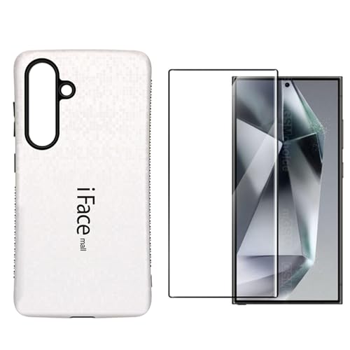 iFace mall Galaxy S25 �p �P�[�X & �����p �K���X�t�B�����Z�b�g 2�_ SC-51F SCG31 �J�o�[ �w��h�~ �y�� ���^ �X�g���b�v�z�[�� �M�����N�V�[ SC51F 6.2�C���` ���C�����X�[�d�Ή� ����~�� 2�d�\�� �ϏՌ�