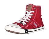 Con cremallera lateral mustang 4058-505, Zapatillas Hombre, Rojo, 41 EU