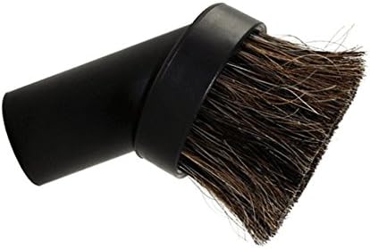 Vacuum Attachment Replacement Round Dusting Brush Soft Bristle 1.25" 1-1/4" 32mm Black Brush for 1.25'' Vacuum Hose Vacuum brush