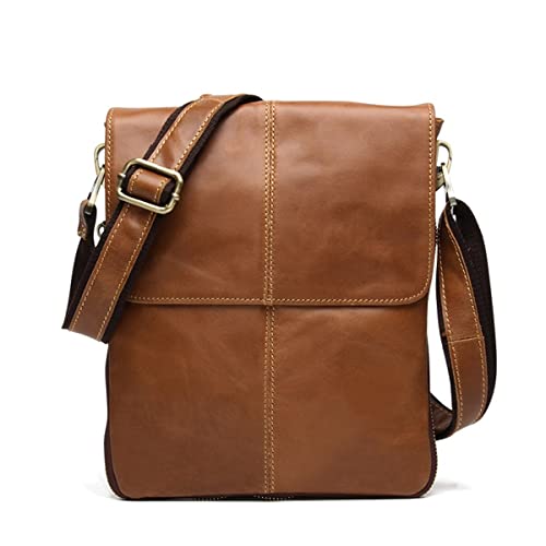 Bolsa de mensajero para hombres casual de cuero bolsa de oficina bolsa de teléfono bolsa grande capacitiry bolso vintage de negocios casual cruzado cuerpo bolso de hombro Cover