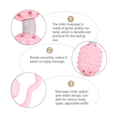 BESPORTBLE Rolo de massagem muscular flexível haste de espuma, haste de rolo de manípulo, braço e pe