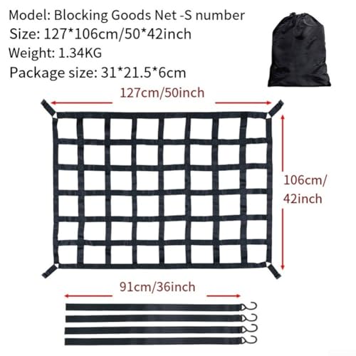 Filet de chargement avec sangle robuste et crochets réglables - 6