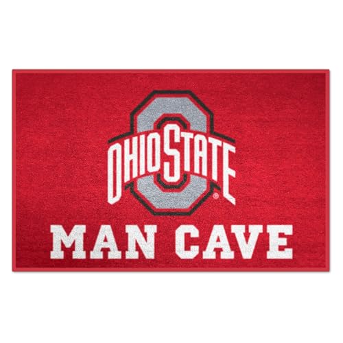 FANMATS NCAA Ohio State Buckeyes Man Cave Mat 19x30