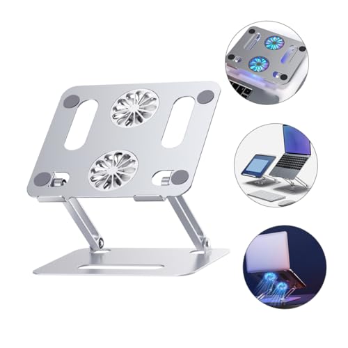 Base para laptop con doble ventilador y aleación de aluminio miniatura 7