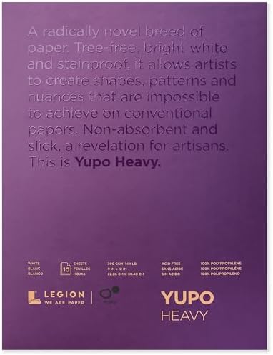 Yupo Paper Painting and Drawing, Multi 9-x-12-Inch