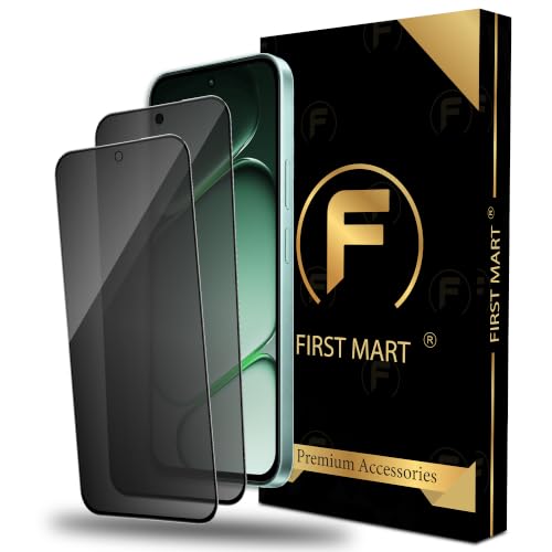 Image of FIRST MART Privacy Tempered Glass for OnePlus N6, 2 Pack | Anti-Spy 9H Screen Protector, Edge-to-Edge, Case-Friendly, Scratch Resistant, Bubble-Free