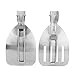 2PCS Metal Camping Folding Spatulas, Latch Design Stainless Steel Folding Cooking Spatula Heat Resistant Non Slip Cooking Food Turner