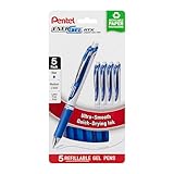 Pentel EnerGel RTX - Bolígrafo retráctil de gel líquido, paquete de 5