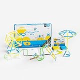 Strawbees STEM Imagination Kit | Educational Construction Set 105 Challenge Cards + 400 Pieces [ Kids +5 ]