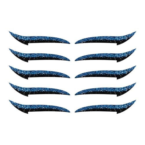 Keloglu アイライナーシート 女性用 | アイシャドウ メイクアップ パッチ - 10枚入り 防水 アイメイク ステッカー 長時間キープ アイシャドウ ストリップ 女性向け