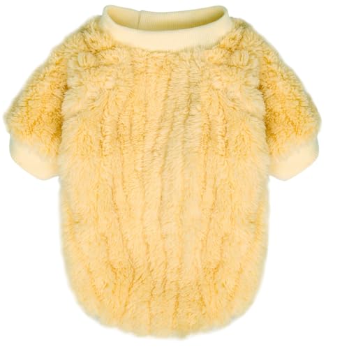 Image of FabriCastle Dog Sweater, 3-Pack Dog Clothes & Coat, Pet Jacket for Small or Medium Dogs Boy or Girl, Soft and Warm Cat Sweaters Doggy Apparel Costumes Christmas (Lavender,Pink,Butter Yellow, X-Large)