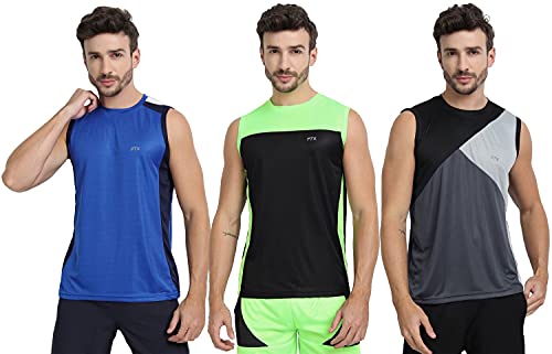 Image of FTX Men's Dri-Fit Round Neck T-Shirt - Black, Royal Blue, Grey (709 6-709 9-709 11)