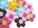 YYCRAFT Pack Of 90pcs Padded Spring Felt Flower Appliques 9 Colors