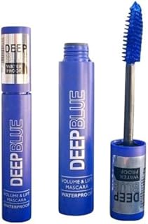 ماسكارا ايه بي ديب بلو مقاومة للماء لتطويل وزيادة كثافة الرموش بتأثير 5 دي لتطويل الرموش ومنحها تأثير الرموش الصناعية، أزرق