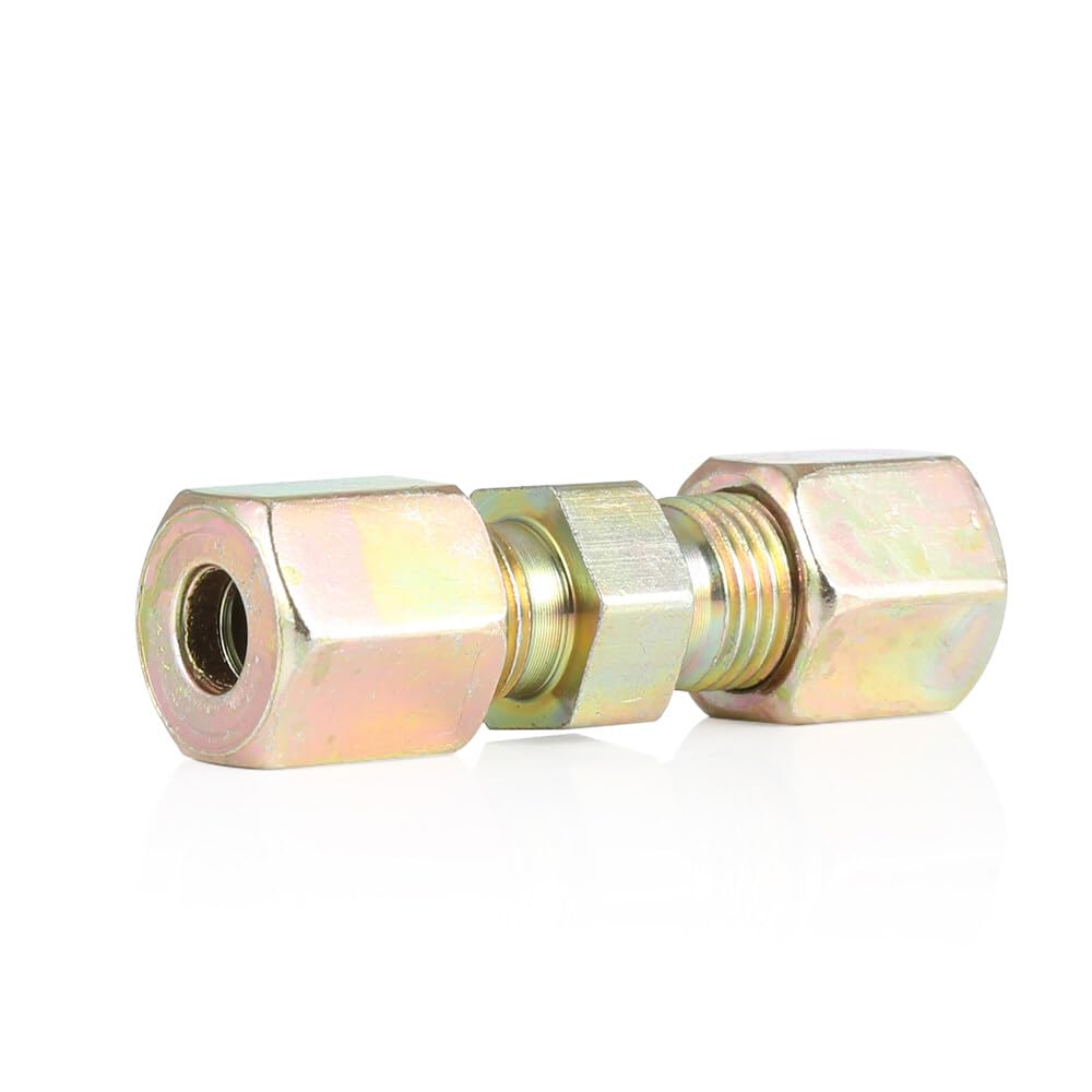 Kit di 10 connettori per tubi del freno, raccordi per tubi del freno, kit di tubi freno da 3/16", "raccordi a compressione in ottone autobloccante da 4,75 mm, kit di tubi freno auto