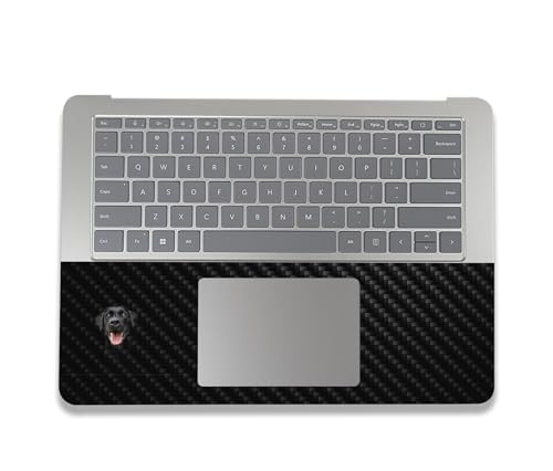 Image of MightySkins Carbon Fiber Skin Compatible with Microsoft Surface Laptop Studio 2 (2023) Full Wrap Kit - Black Lab | Protective, Durable Textured Carbon Fiber Finish | Easy to Apply | Made in The USA