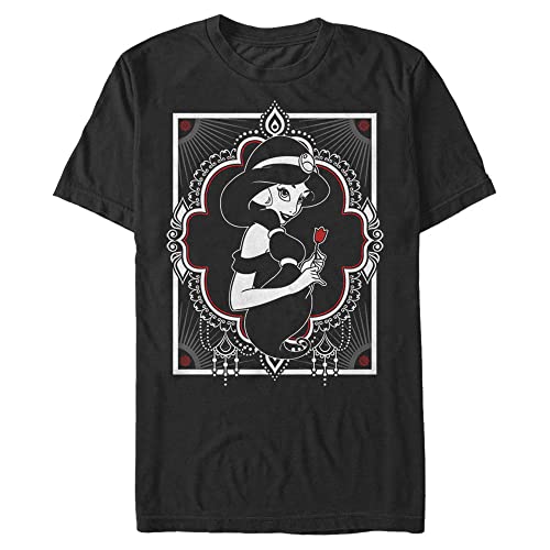 T-Shirt Jasmin Disney Homme Vêtement Pop Culture Imprimé Monochrome Coton