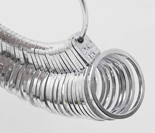 Standard Width Finger Gauge Sizes 1-15 with Half Sizes Jewelry Making Measuring Tool Set