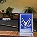 Military Gift Shop US Air Force Playing Cards & Dice in Keepsake Box - USAF Rank Insignia Cards - Air Force Gifts | Disabled Vet Owned Business | Air Force Card Set
