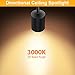 VANoopee Flush Mount LED Ceiling Spotlight Dimmable Adjustable Spotlight Directional Spot Lights Indoor Bright Can Accent Fixture for Living Room - CRI90 Flicker Free 10W 800lm 3000K Black 2 Pack
