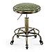 XZSBDXHH Taburete de Cuero PU Giratorio Retro Estilo Industrial con 5 Ruedas Giratorias Vintage Taburete de Salón Altura Ajustable 17,98-25,19in Taburete de Bar para Medical SPA Salón (F)