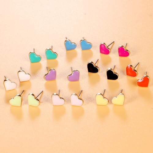 Aretes hipoalergénicos set de 10 pares regalo ideal para adolescentes 2