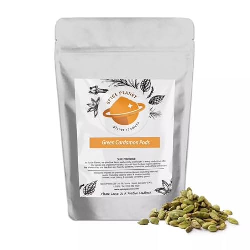 Green Cardamon | Cardamom Pods | Guatemala Whole Dried Premium Quality by Spice Planet 25g-1.9kg (50 Grams)