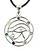 Anhänger Auge des Horus mit Chakra Steinen aus 925 Sterling Silber Si. 417