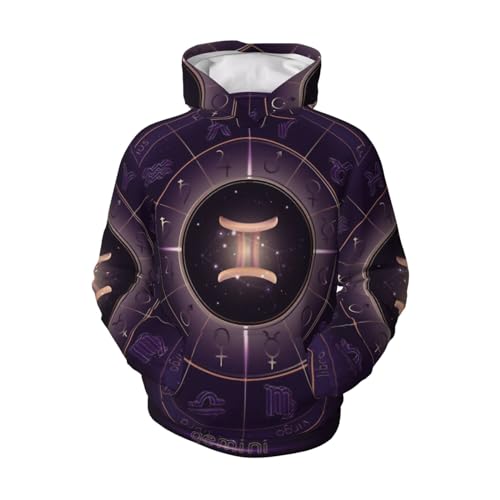 Gemini Boy, Girls Sports Shirt Youth Pullover Fashion Hooded Sweatshirt4