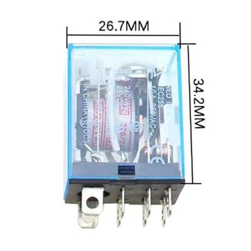 Relé electromagnético de potencia de 8 pines mini interruptor electrónico de bobina para circuito 3