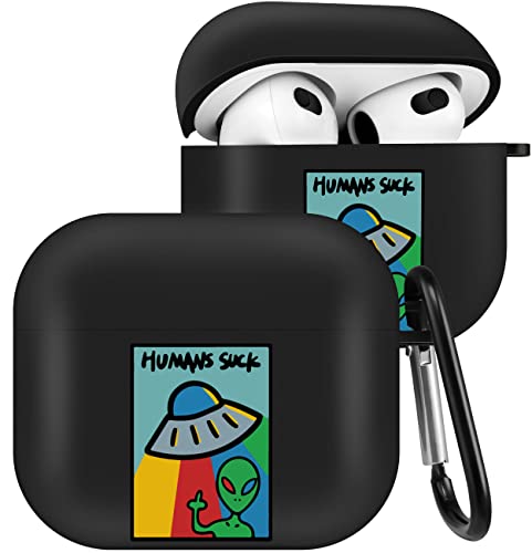 Joysolar For Airpods 3 Case Cute Cool Stylish Cartoon Ufo Silicone Cases For Apple Airpod Air Pods 3Rd Gen Cover Unique Kawaii Fun Funy Fashion Design Soft Imd Shell For Girls Boys Girly (Ufo Alien) #TOP20