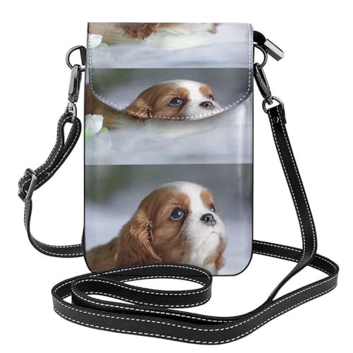Portefeuille Cavalier King Charles anti-perte pour téléphone et cartes de crédit