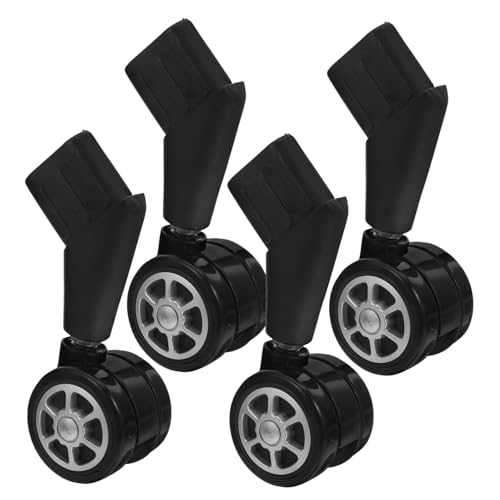 POPETPOP 4pièces Roulettes à Tige Pour Chaise De Bureau Remplacement De Roues Roulettes Silencieuses Pour Tapis Et Sols Durs Facile à Installer