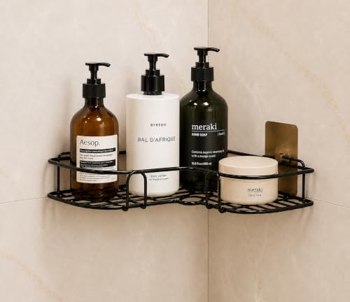 Bathroom Corner Shelf Without Drill for Wall | Self Adhesive Bath...