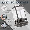 W10872845 Dishwasher Pump Filter Cup Assembly Upgraded Replacement for Whirl-pool Amana Kenmore Kitchen-aid Dishwasher - Replaces 8579307, W10056425, W10056426, W10142911,AP6030094 Grey - Image 6