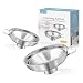 Canning Funnel,2 Pack Mason Jar Canning Funnel for Wide and Regular Jars,Stainless Steel Funnel Kitchen Funnel Set for Mason Jars Canning Jars Transferring Liquid and Dry Ingredients(Small and Large)