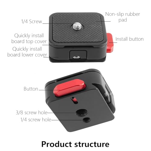 Plaques de base à montage rapide pour stabiliser vos vidéos