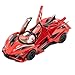 Toy Car Model EVO 1/24 Red Alloy Collectible Diecast Vehicles with Lights and Sounds