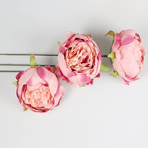 Nahuaa 16Pcs Artificial Flowers Peonies Purple Silk Flowers Faux Flowers Heads For Wedding Floral Arrangement Diy Bride Bouquet Party Home Kitchen Table Centerpiece #TOP4