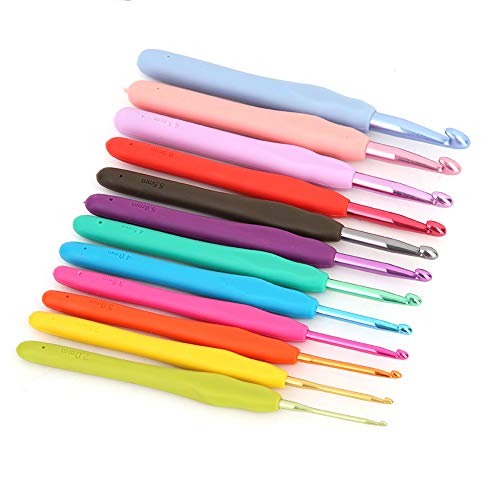 Kit De Crochê Conjunto De Ganchos De Crochê De Plástico, Gancho De Crochê Ergonômico, Agulhas De Cro