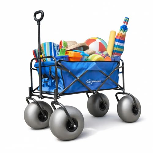 CRESTWALKER Beach Wagon with Big Wheels for Sand, 13'' Balloon