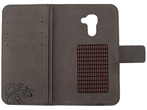 Gukas Design Genuine Leather Case For Alcatel Idol 4S Windows 10 5.5" Wallet Premium Flip Protection Cover Skin Pouch With Card Slot (Dark Brown) #TOP2